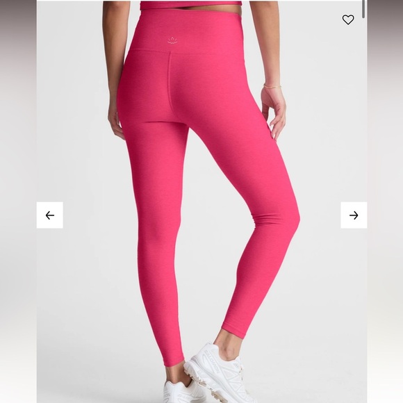 Beyond Yoga Spacedye At Your Leisure High Waisted Midi Legging Small Vivid Pink - Picture 2 of 6